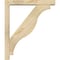 Ekena Millwork Funston Block Rough Sawn Bracket w/ Offset Brace, Douglas Fir, 4"W x 22"D x 26"H BKT0402X22X26FST05RDF - alternate 3